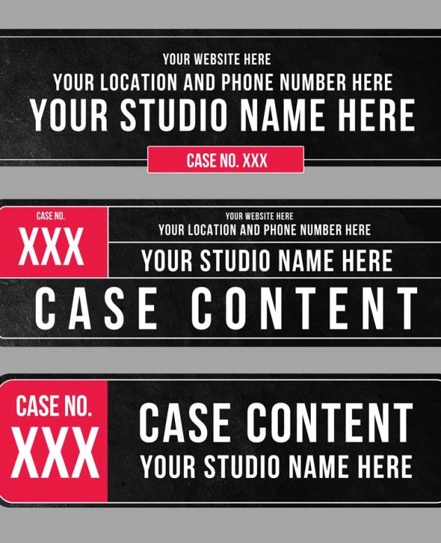 Customizable Gear Case ID Labels
